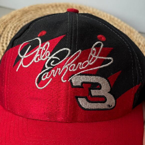VINTAGE Dale Earnhardt 1990s Logo Athletic Sharktooth Cap Snapback Hat Nascar 3 - Picture 7 of 8